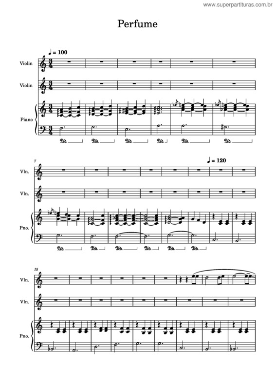 Partitura da música Perfume v.10