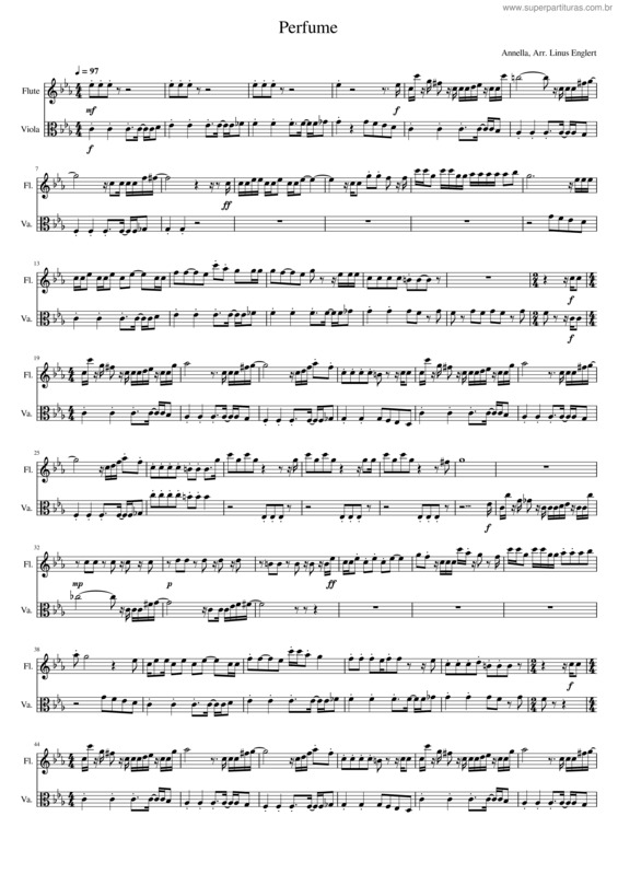 Partitura da música Perfume v.11