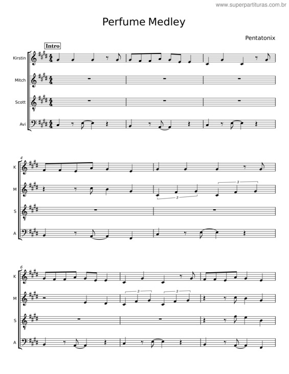 Partitura da música Perfume v.12