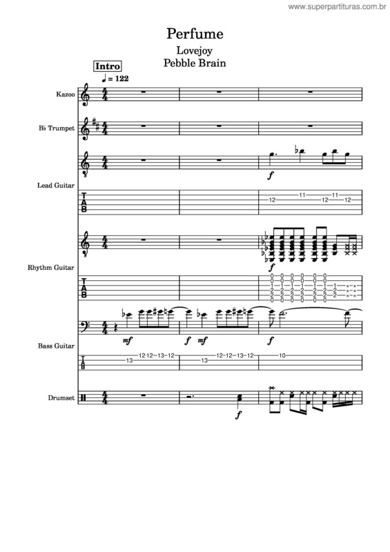 Partitura da música Perfume v.4