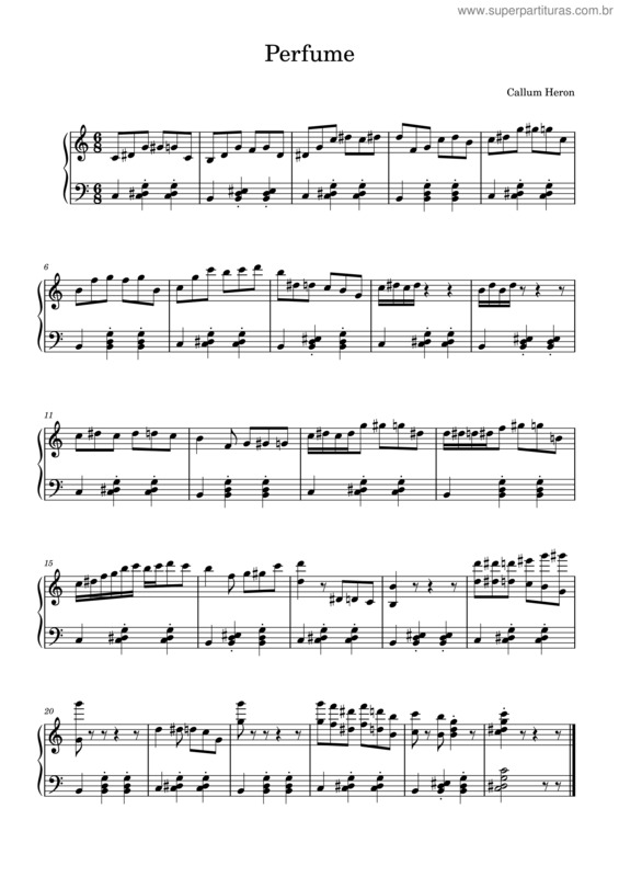 Partitura da música Perfume v.9