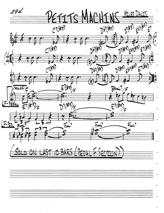 Partitura da música Petits Machins v.3