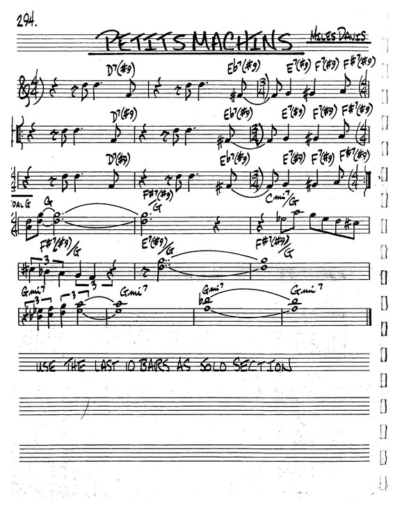 Partitura da música Petits Machins v.8