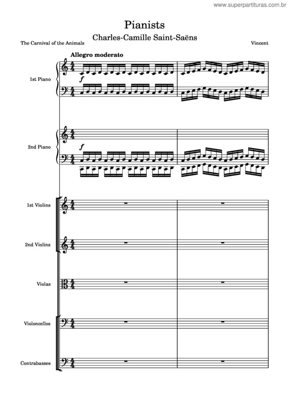 Partitura da música Pianists