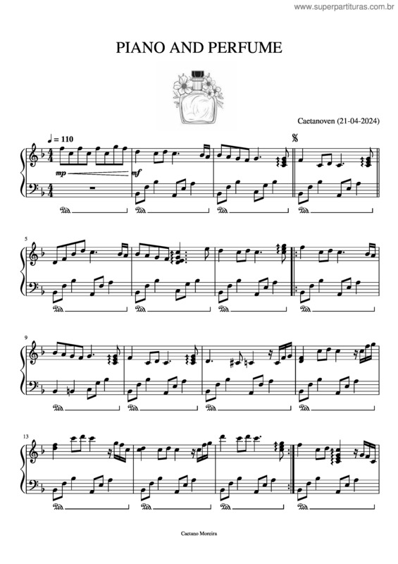 Partitura da música Piano And Perfume