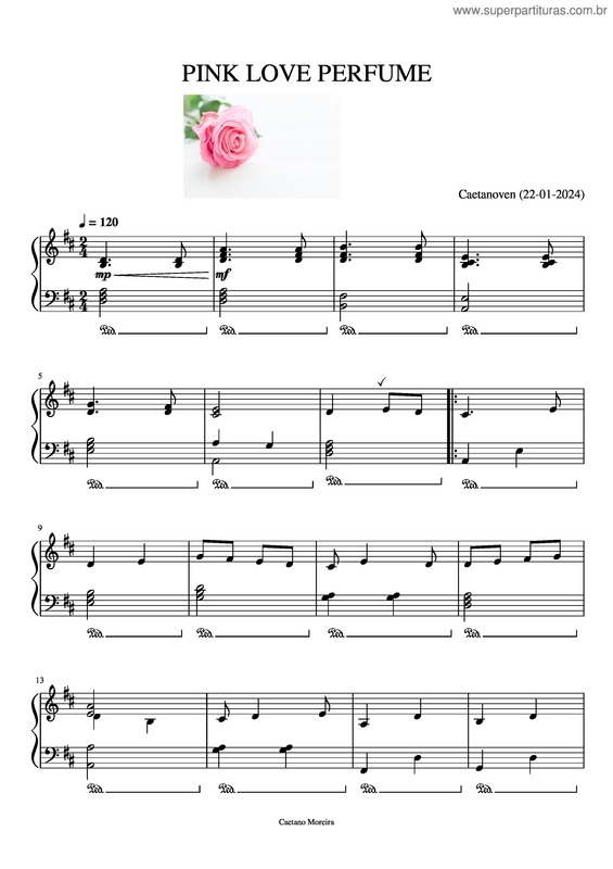 Partitura da música Pink Love Perfume