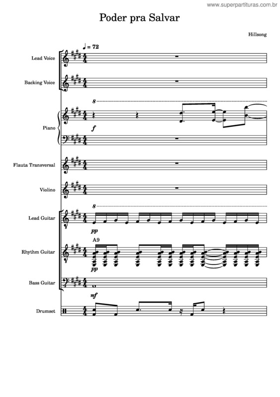 Partitura da música Poder Pra Salvar v.3