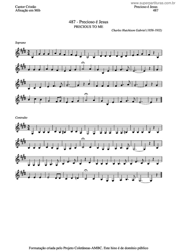 Partitura da música Precioso É Jesus v.4