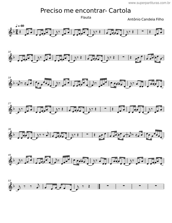 Partitura da música Preciso Me Encontrar v.9