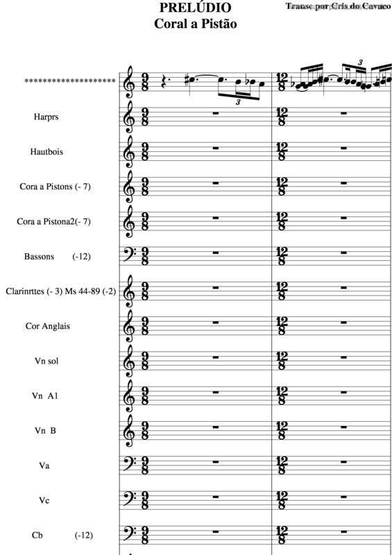 Partitura da música Prelúdio v.3