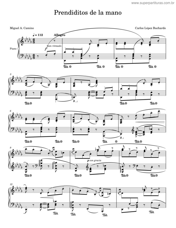 Partitura da música Prendiditos De La Mano