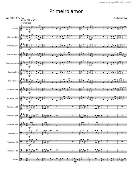 Partitura da música Primeiro Amor v.23