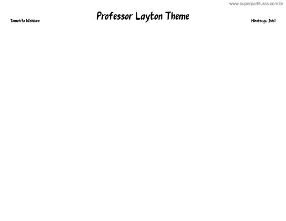 Partitura da música Professor Layton Theme v.3