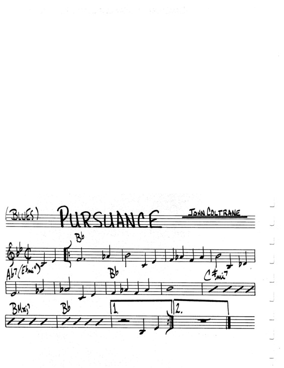 Partitura da música Pursuance v.3