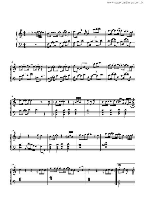 Partitura da música Quando A Chuva Passar v.6