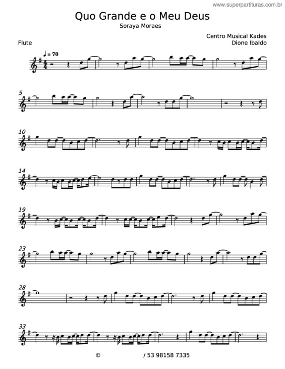 Partitura da música Quão Grande É O Meu Deus v.33