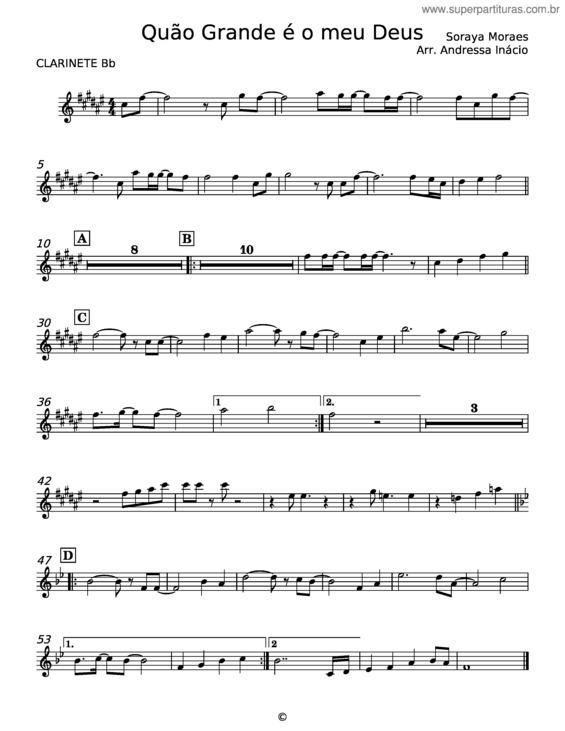 Partitura da música Quão Grande É O Meu Deus v.36