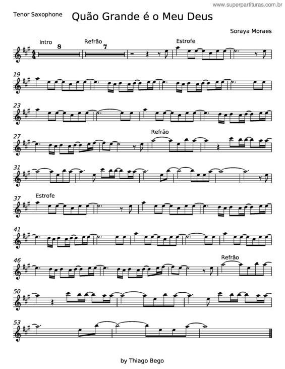 Partitura da música Quão Grande É O Meu Deus v.37