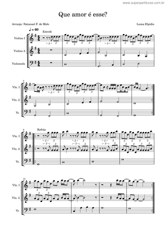 Partitura da música Que Amor É Esse? v.2