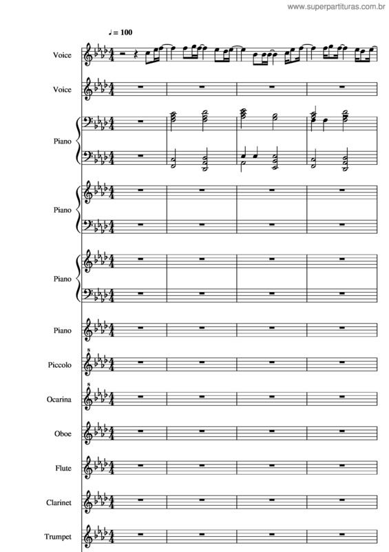 Partitura da música Que Sera