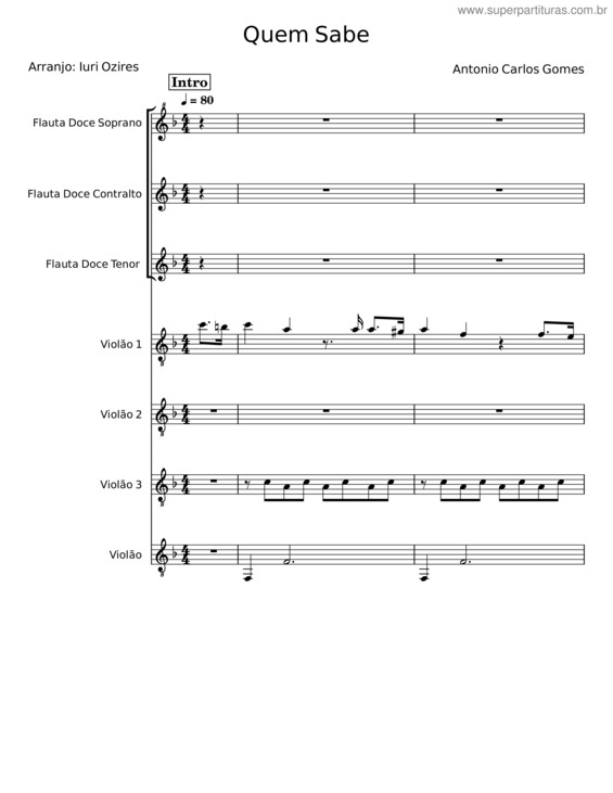 Partitura da música Quem Sabe v.8