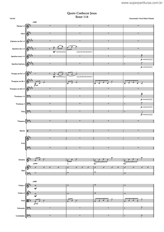 Partitura da música Quero Conhecer Jesus v.5