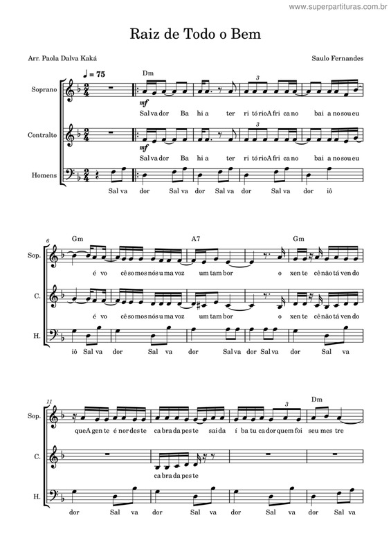 Partitura da música Raiz De Todo O Bem