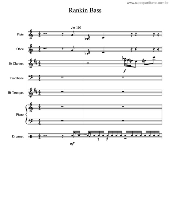 Partitura da música Rankin Bass