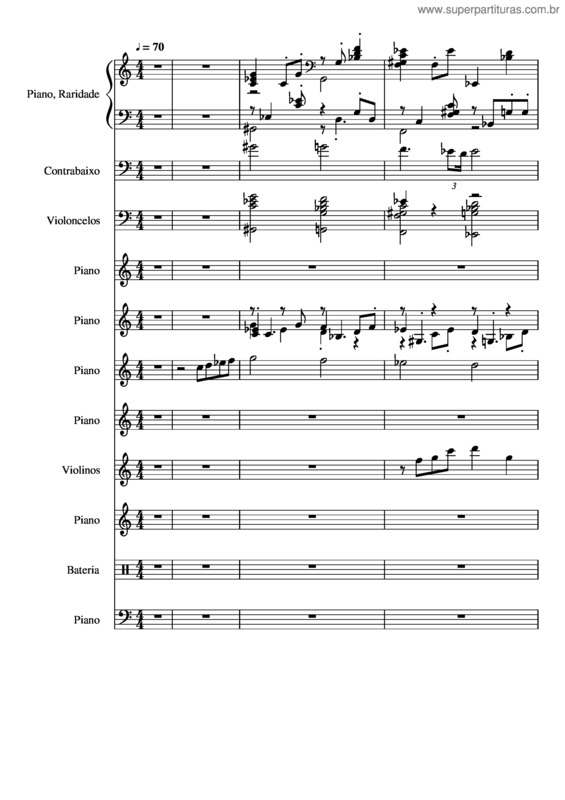 Partitura da música Raridade v.9