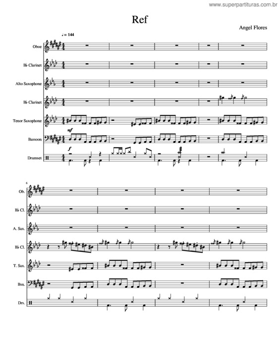 Partitura da música Ref