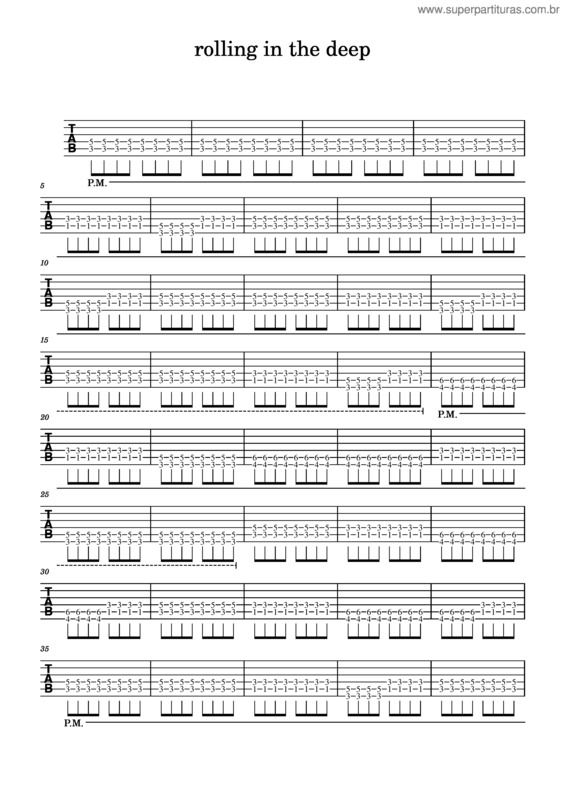 Partitura da música Rolling In The Deep – Adele Rolling_In_The_Deep