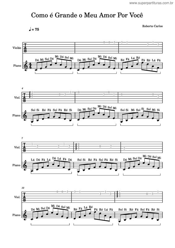 Partitura da música Romantic Flight