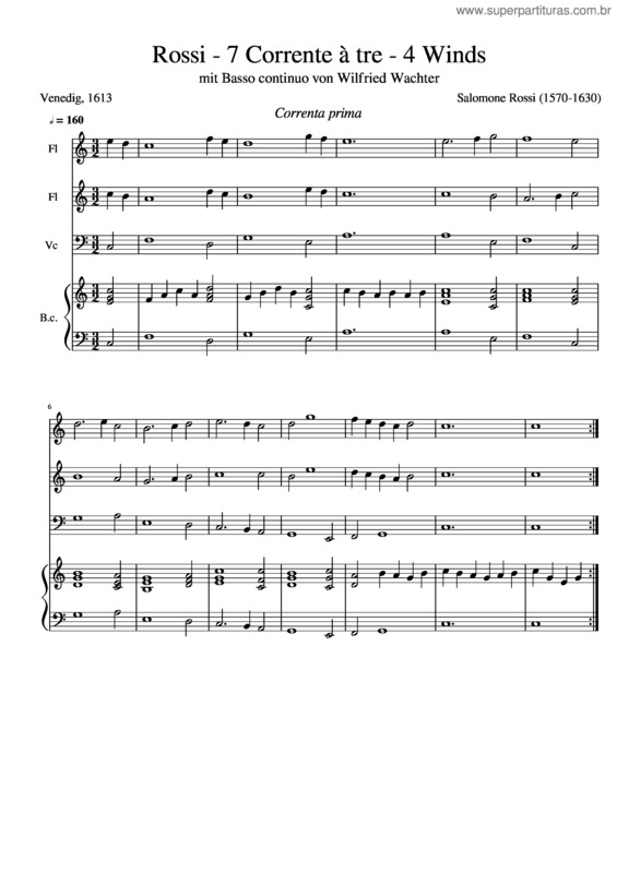 Partitura da música Rossi v.2