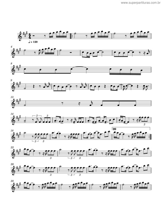 Partitura da música Ruja O Leão v.9