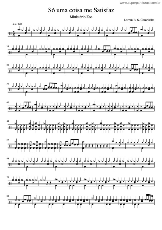 Partitura da música S Uma Coisa Me Satisfaz