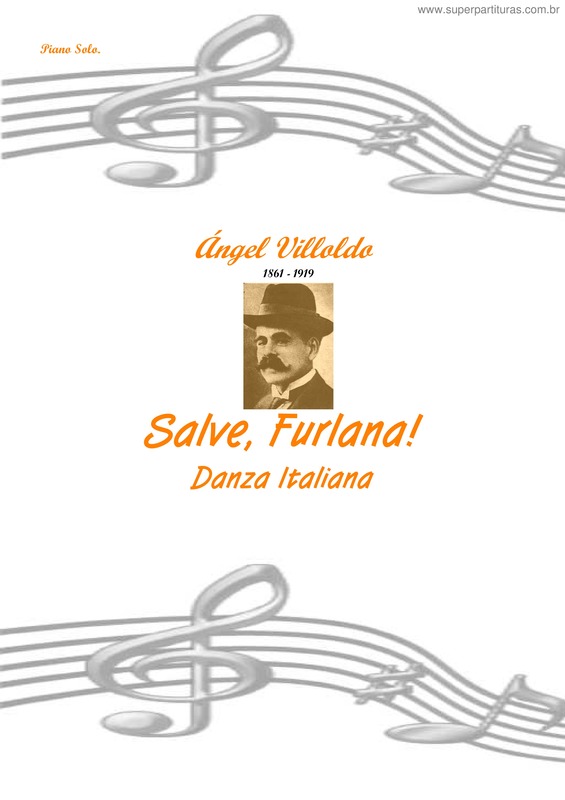 Partitura da música Salve, Furlana!