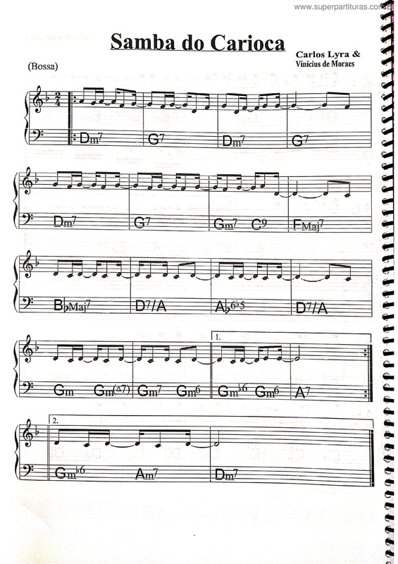 Partitura da música Samba Do Carioca