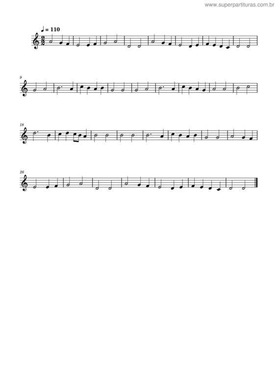 Partitura da música Santa Maria, Strela Do Dia v.5