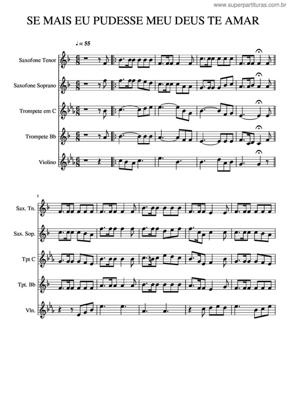 Partitura da música Se Mais Eu Pudesse Meu Deus Te Amar