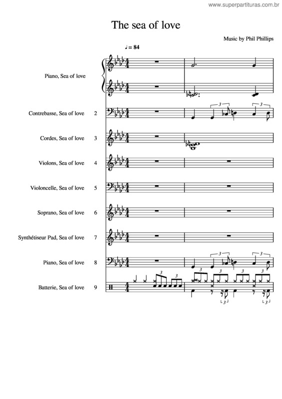 Partitura da música Sea Of Love