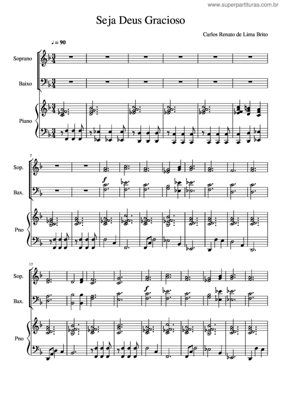 Partitura da música Seja Deus Gracioso