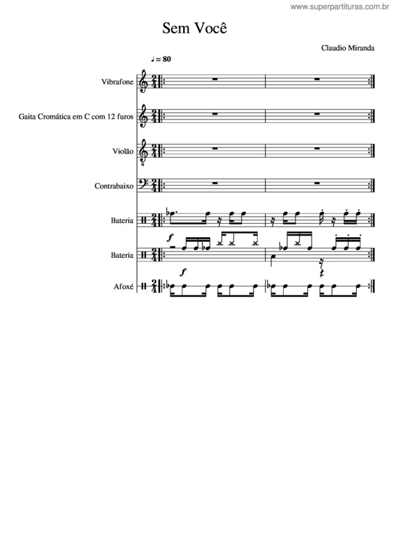 Partitura da música Sem Você v.5