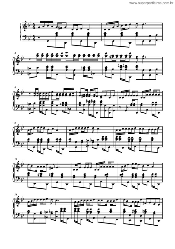 Partitura da música Senderito De Amor Partitura Para Piano