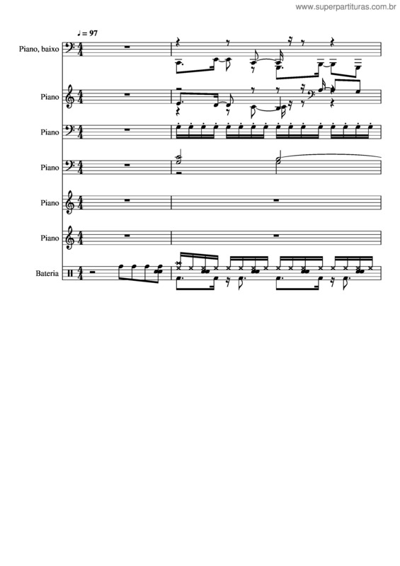 Partitura da música Sera v.5