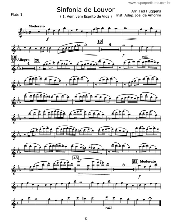 Partitura da música Sinfonia De Louvor – Ted Huggens v.5
