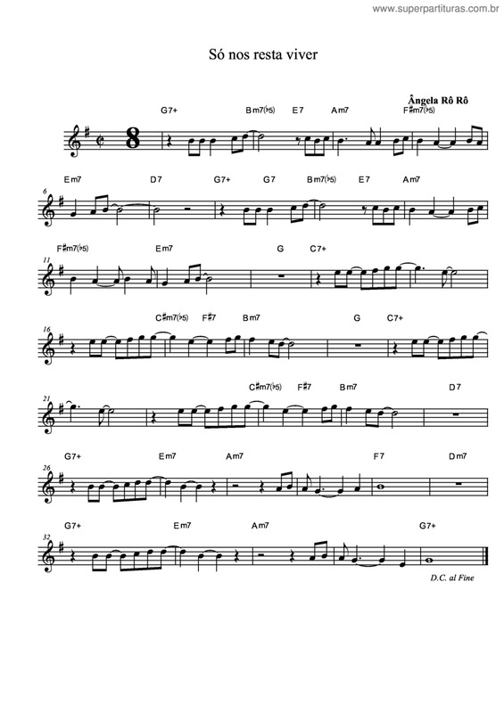 Partitura da música Só Nos Resta Viver v.3