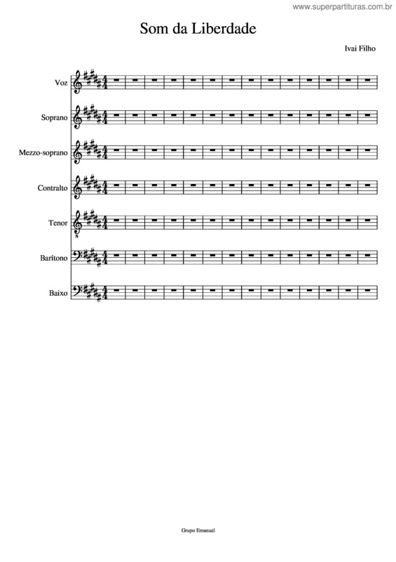 Partitura da música Som Da Liberdade