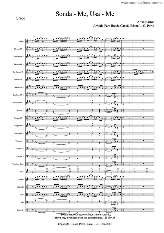 Partitura da música Sonda-Me, Usa-Me v.12