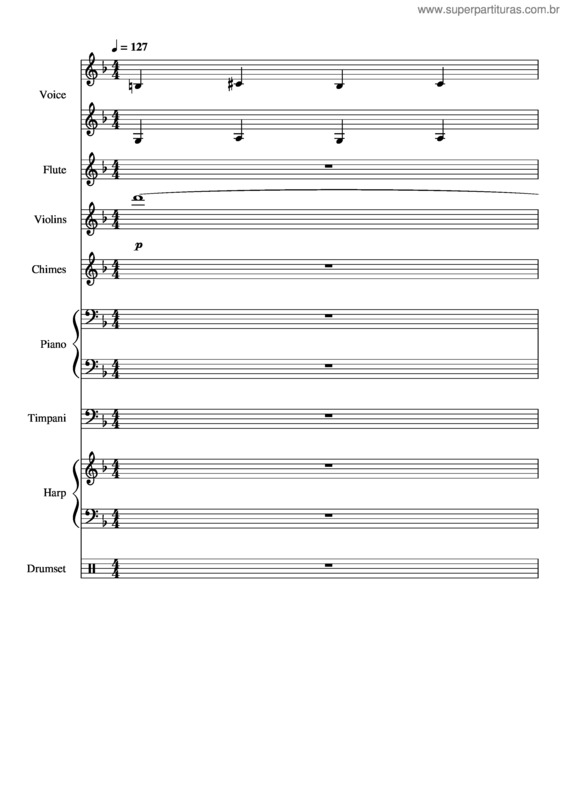 Partitura da música Sony Wonder Logo