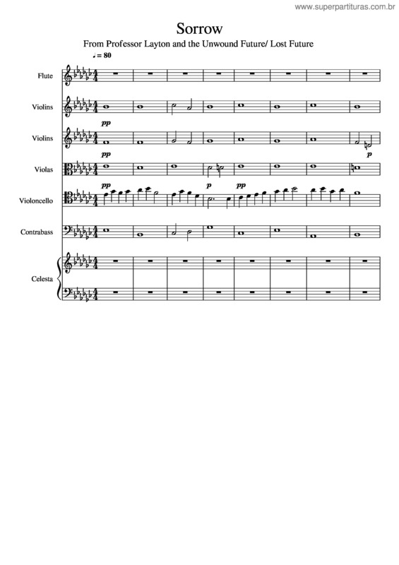 Partitura da música Sorrow v.2